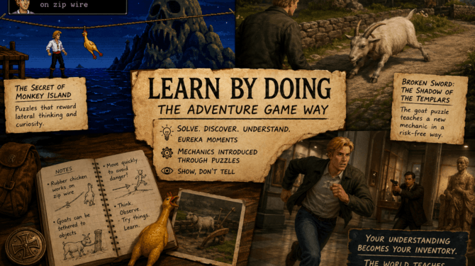 Why The Best Adventure Games Teach You The Rules Without Explaining Them